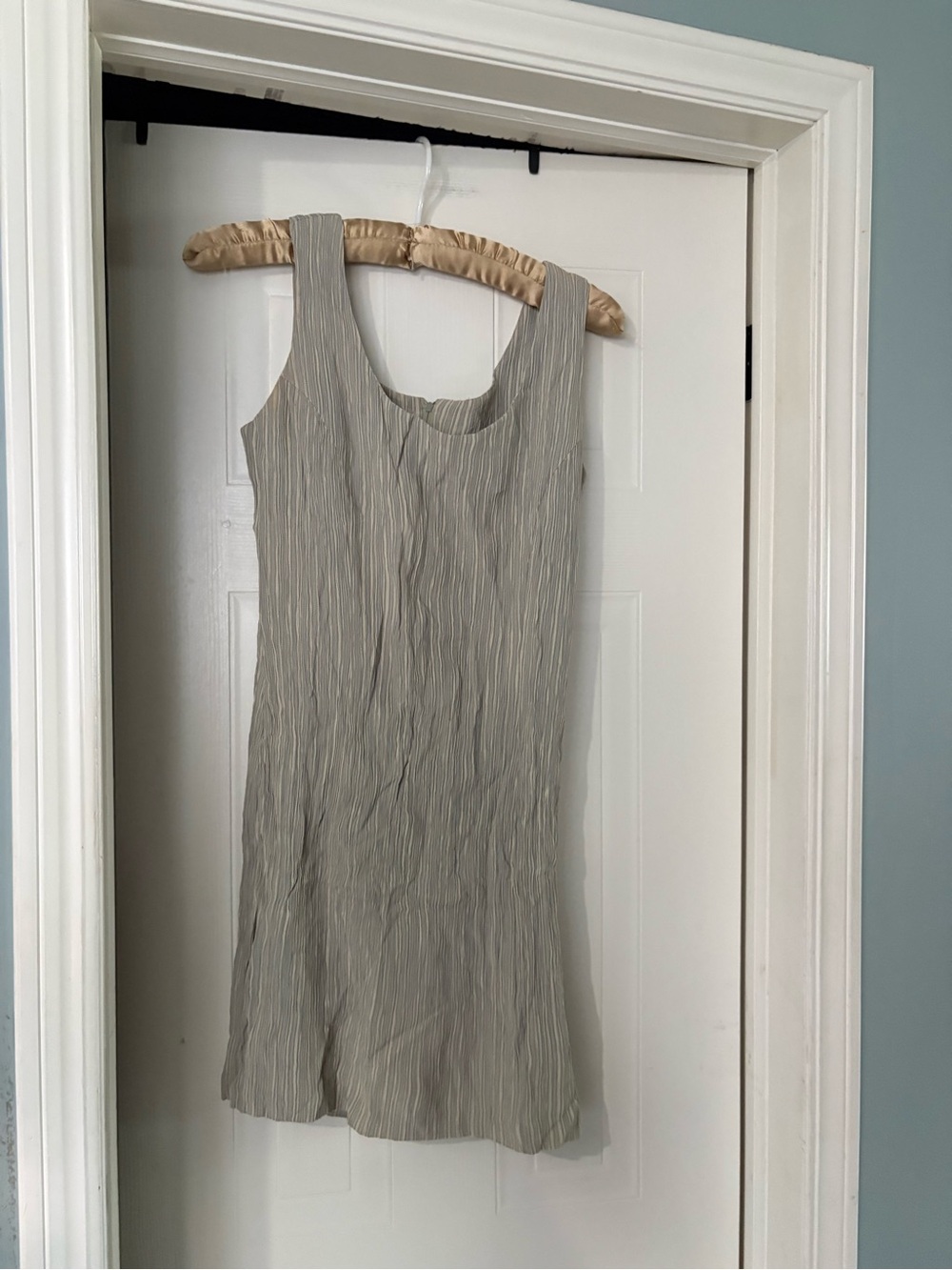 Kensie Light Gray Textured Mini Dress